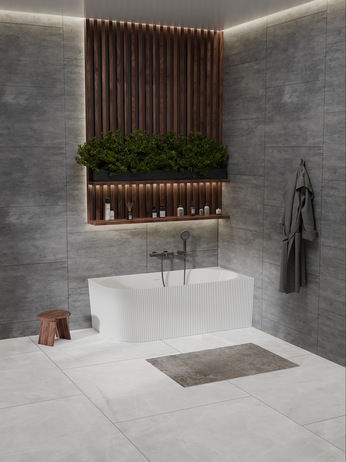🆕 🛁 😮 ✨ Ассиметричная ванна BelBagno BB714
